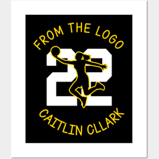 From the logo 22 Caitlin Clark basketball player Posters and Art